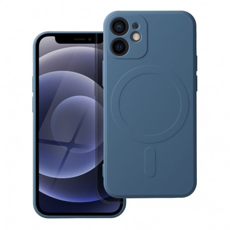 Case Silicone Mag MagSafe Apple iPhone 12 Mini, blue