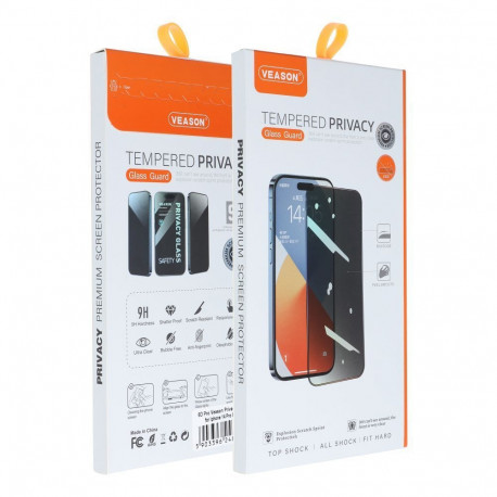 6D Veason Pro Privacy Glass - for Iphone XR / 11 black