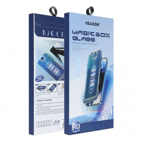 6D Veason Pro Easy-Install Glass + Applicator - for Iphone 15 black