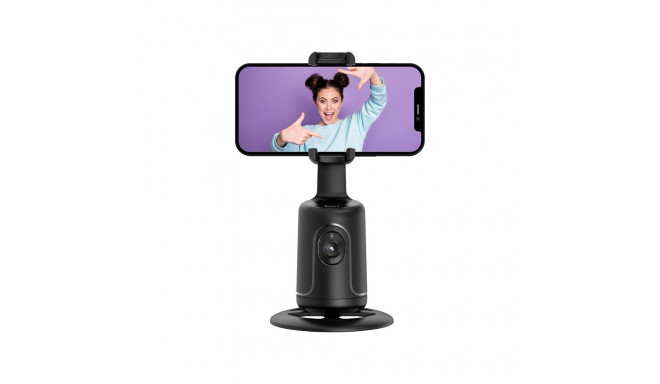 Inteligent selfie with face recognition tracking and gesture recognition P1 black