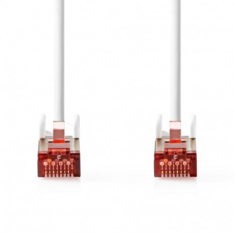 Nedis CAT6 Network Cable RJ45 Male, RJ45 Male, S/FTP, 2.00 m, Round, LSZH, White, Envelope