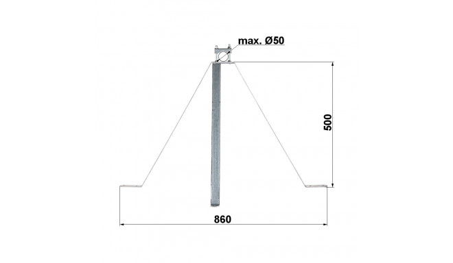 Wall Bracket OMP-50W50