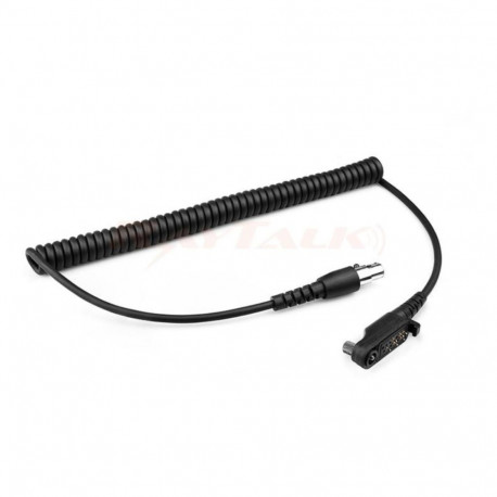 QD6-H8CC XLR 6-pin Kiirühenduskaabel ilma PTT-ühenduseta Hytera BP pistik, FLX2 klappidele