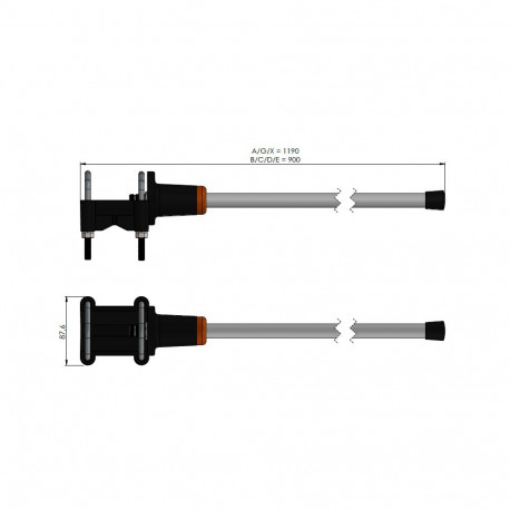 Scan-Antenna 23004-004D 0dBd UHF base antenna, 449-471 MHz