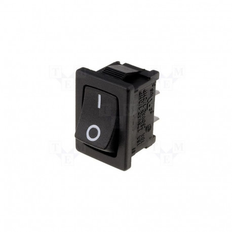RS1366FBB3 ROCKER;(ON)-OFF;Contacts:SPST;AC load:10A/250V