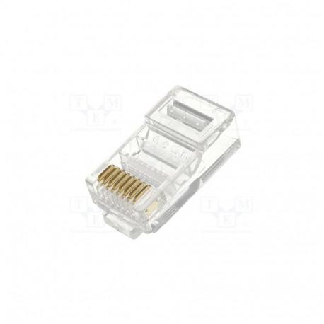 RJ45W-R Connector:RJ45;plug;PIN:8;IDC,crimped,on cable