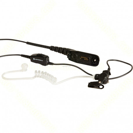 Motorola NNTN8459A 1-juhtmeline peakomplekt akustilise toruga (Low Noise) - Must