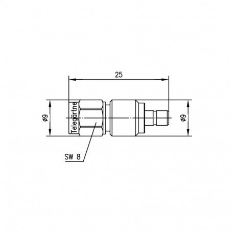 SMA-SMB isane-isane adapter Telegärtner