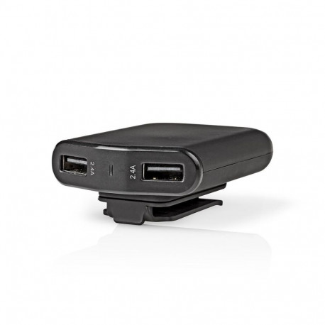 Nedis autolaadija 4 väljundit 9.6A USB Must