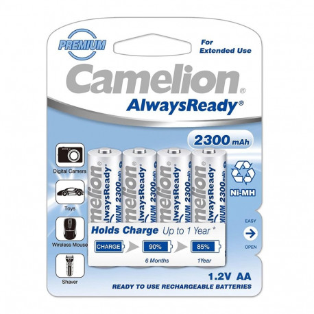 Camelion 2300mAh battery AA NiMh "AlwaysReady" 4pcs
