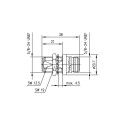 N-N Adaptor for Panel Mounting Telegärtner