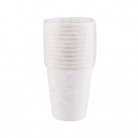 Smile papptopsid sangaga, 175ml, 12tk, valged