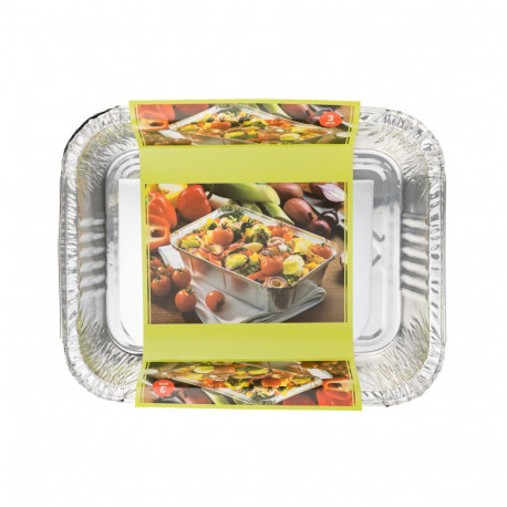 Smile alumiiniumfooliumist vormid 1,9L, 3tk