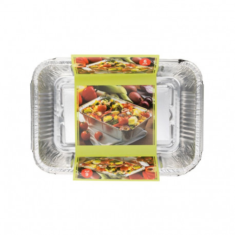 Smile alumiiniumfooliumist vormid 0,85L, 6tk