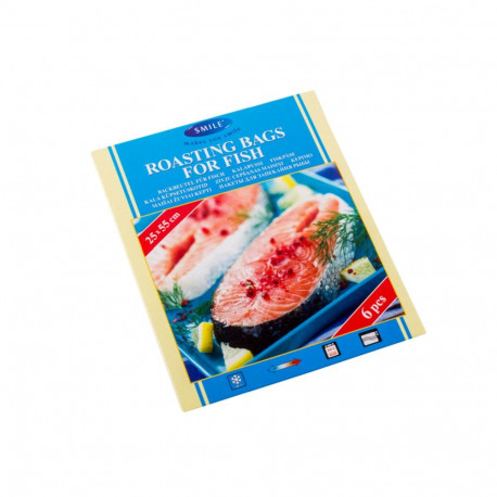 OUT Smile küpsetuskotid kalale 25 x 55 cm, 6 tk