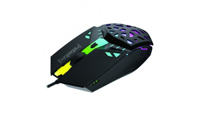The Rebeltec SHARK is an entry-level wired gaming mouse designed for gamers looking