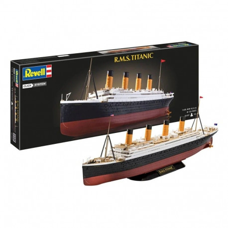 1:600 Scale RMS Titanic Multicolor Plastic Model Ship Kit