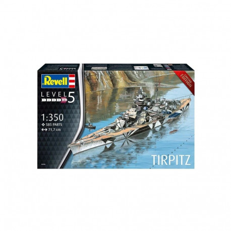 Plastic model ship Tirpitz 1:350