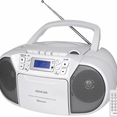 Sencor SPT 3907W raadiomagnetofon CD, BT, MP3, USB