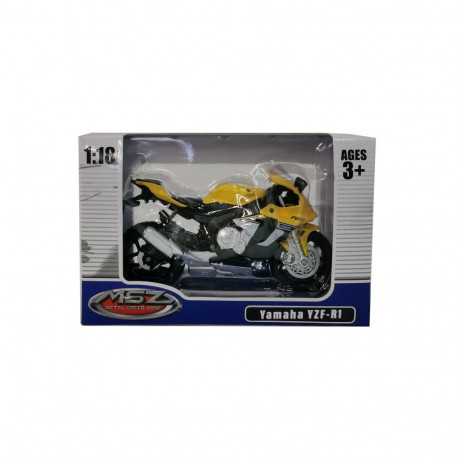 MSZ metallist mudel mootorratas YAMAHA YZF-R1, skaala 1:18