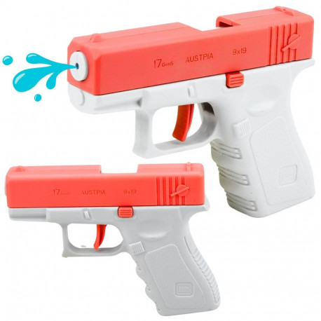 Mini Glock veepüstol lastele roosa 13 cm