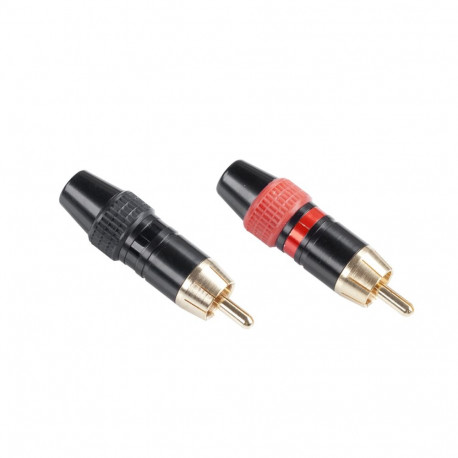 Wtyk RCA metalowy HD-290 (10 tk.)
