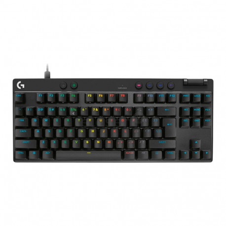 LOGITECH PRO X TKL RAPID Gaming Keyboard - BLACK - US INT'L - USB - EMEA28i-935 - LINEAR