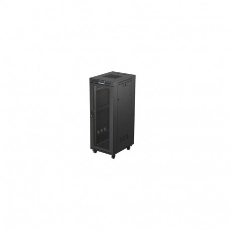 Lanberg 19" põrandapealne serverikapp 32U/600x800 (lamppakendis) võrkuksega LCD, must