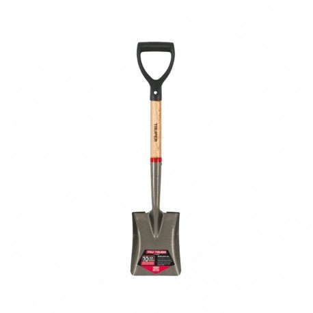 Truper small shovel with wooden shaft  D-grip handle, 72cm