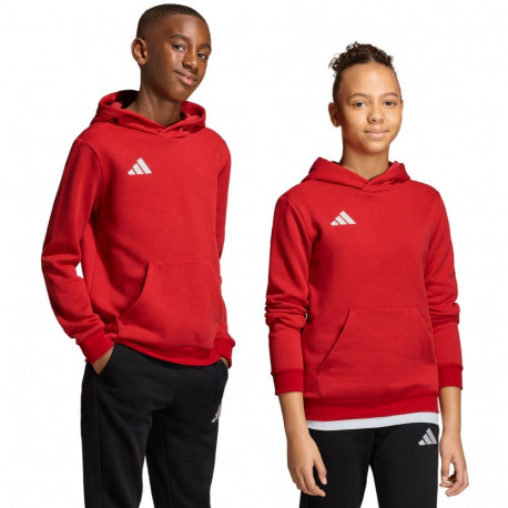 Adidas laste kapuutsiga pusa Entrada 26 Hoody JZ6568 116cm, punane