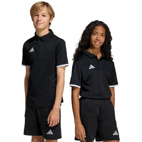 Koszulka dla dzieci adidas Entrada 26 Polo czarna JZ6629 140cm