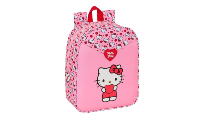Kooliseljakott Hello Kitty Roosa 22 x 27 x 10 cm