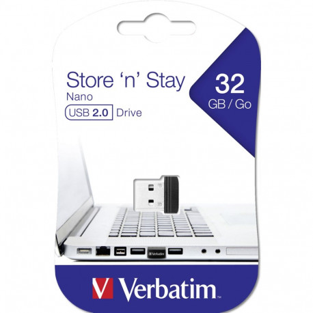 "STICK 32GB USB 2.0 Verbatim Store'n'Stay Nano blue"