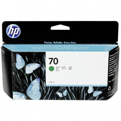 "HP 70 original Ink cartridge C9457A green standard capacity 130ml 1-pack with Vivera Ink cartridge"
