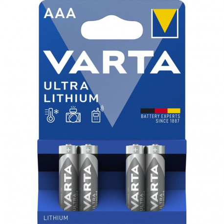 "Batterie AAA (LR03) 1.5V *Varta* Ultra Lithium - 4-Pack"