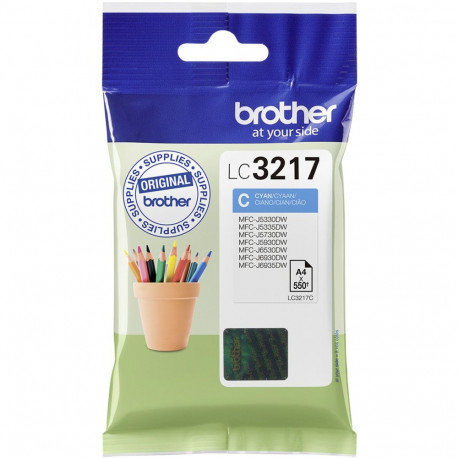 "Brother Tinte LC-3217C Cyan"