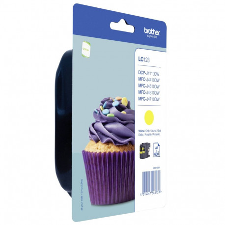 "Brother Tinte LC-123Y Gelb bis zu 600 Seiten nach ISO/IEC 24711"