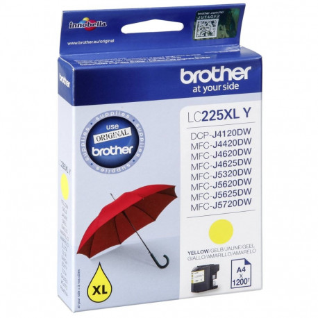 "Brother Tinte LC-225XL-Y Gelb bis zu 1.200 Seiten nach ISO/IEC 24711"
