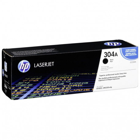 "HP 304A original Colour LaserJet Toner cartridge CC530A black standard capacity 3.500 pages 1-pack 