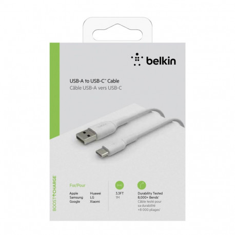 "Belkin USB-C/USB-A Kabel PVC, 1m, weiß"
