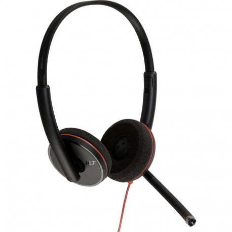 "HP Poly Blackwire 3220 Stereo USB-C Headset +USB-C/A Adapter (Bulk) (209749-201/209745-201)"