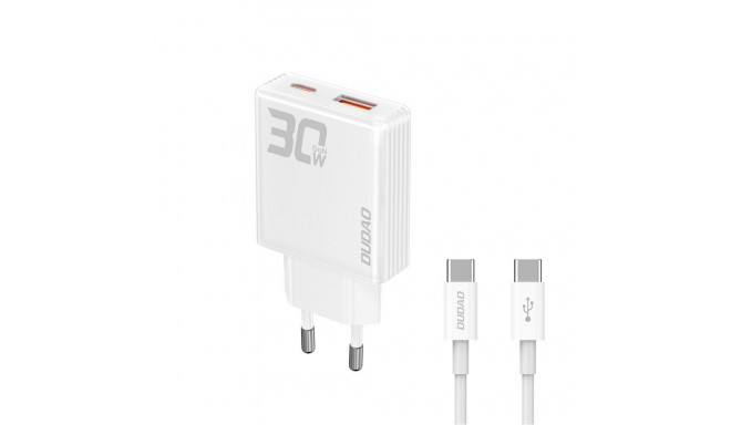 Dudao z kablem USB-C White