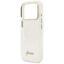 Guess IML Gradient Script Metal MagSafe Case for iPhone 17 Pro - White