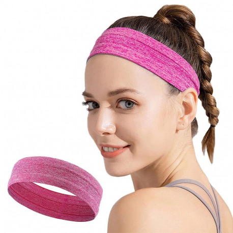 Elastic fabric headband for running fitness orange