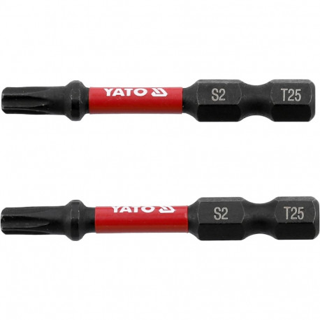 Phillips screwdriver PH2 × 100 mm S2 steel ~58 HRC satin finish magnetized tip non-slip handle YT-25