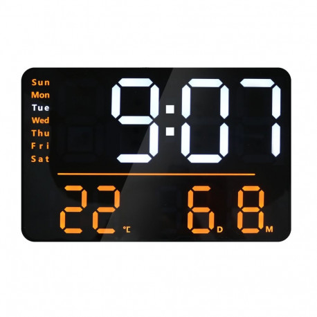 Seinakell UNILUX Numi, digitaalne, must