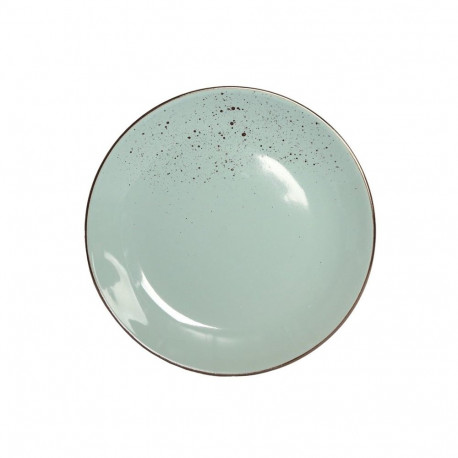 SALAD PLATE WITH SPECKLE MINT 19.5CM
