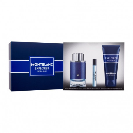 Montblanc Explorer Ultra Blue Eau de Parfum (100ml) (Edp 100 ml + Edp 7,5 ml + Shower Gel 100 ml)