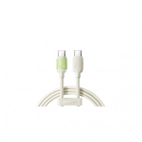 Joyroom Type-C - Type-C Fluorescent Series Cable A53, 60W, 1.2m, Beige (S-A53)