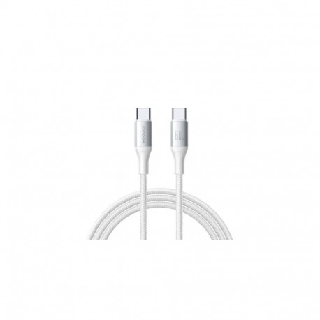Joyroom Type-C - Type-C Flash Series Cable A28, 60W, 480mb/s, 1m, White (S-A28_CCW)
